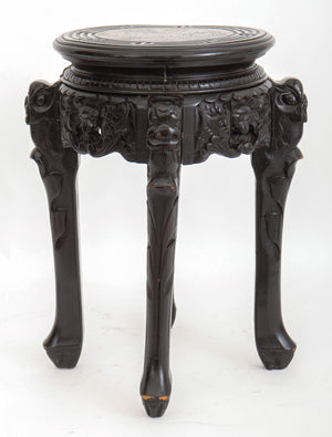 Chinese Lacquered Wood Stool (9432736530739)