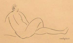 Amedeo Modigliani "Nue de Dos" Etching on Paper (9415810646323)