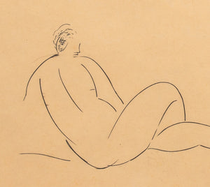 Amedeo Modigliani "Nue de Dos" Etching on Paper (9415810646323)