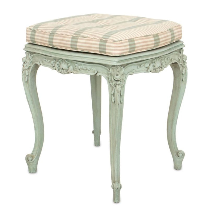 Louis XV Style Painted and Upholstered Foot Stool