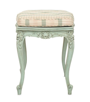 Louis XV Style Painted and Upholstered Foot Stool (9554680545587)