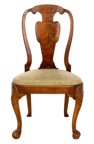 George II Style Burr Elm and Walnut Chair (9554698043699)