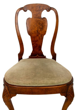 George II Style Burr Elm and Walnut Chair (9554698043699)