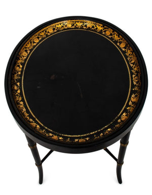 Victorian Oval Tole Tray on Later Stand (9554712592691)