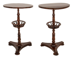 Victorian Rosewood Lamp Tables, Pair (9460680917299)