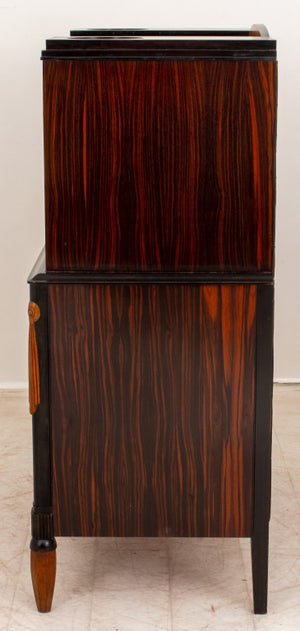 Art Deco Coromandel and Marquetry Chest on Chest (9433360630067)