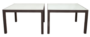 Mirrored Top Square Dining or Cocktail Tables, Pair (9444122362163)