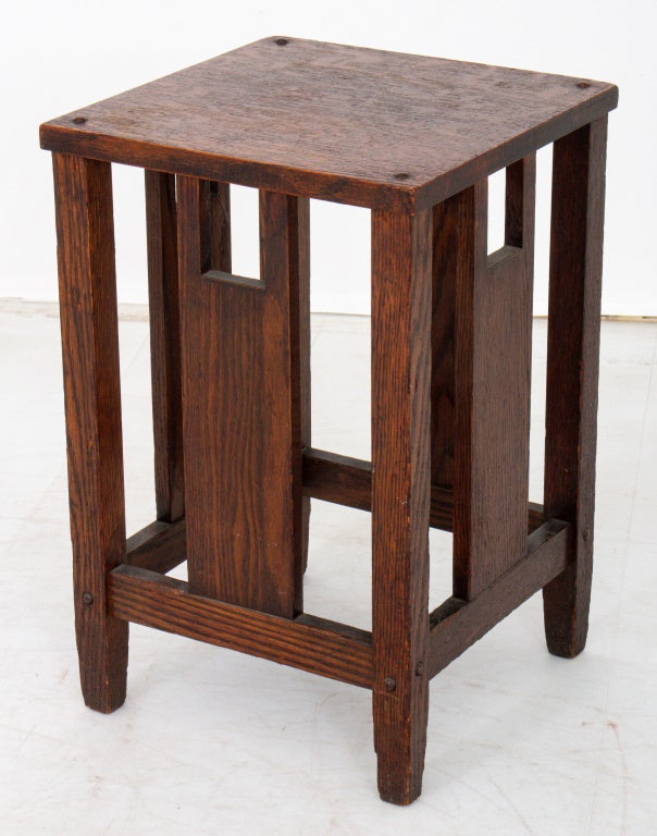 Arts and Crafts Oak Side Table