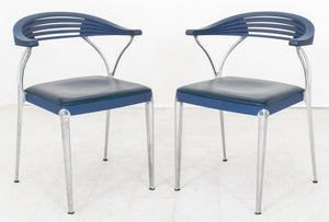 Luigi Origlio Style "Aria" Armchairs, Pair (9458244747571)