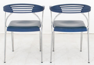 Luigi Origlio Style "Aria" Armchairs, Pair (9458244747571)