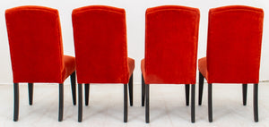 Contemporary Velvet Upholstered Dining Chairs, 8 (9459368558899)