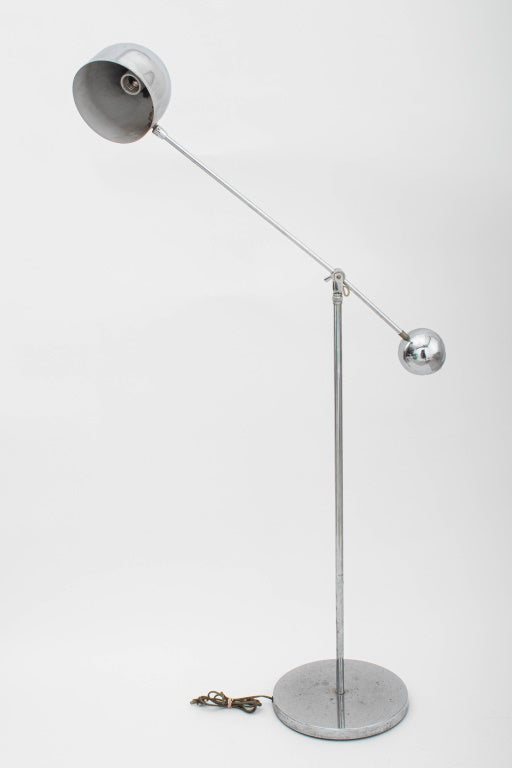 Sonneman Style Chrome Articulated Floor Lamp