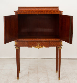 Louis XVI Style Tulipwood Marquetry Cabinet (9432935301427)