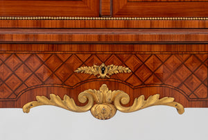 Louis XVI Style Tulipwood Marquetry Cabinet (9432935301427)