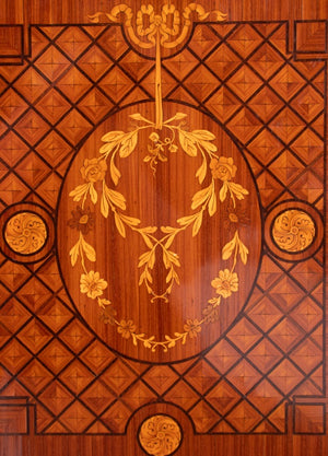 Louis XVI Style Tulipwood Marquetry Cabinet (9432935301427)