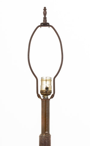 Modernist Brass Rope Wrapped Floor Lamp (9577162801459)