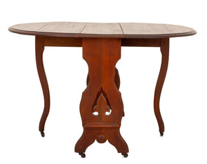 Victorian Walnut Drop-Leaf Table, 19th Century (9576792260915)