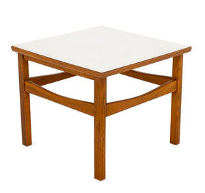 Jens Risom Style Teak and Laminate Side Table (9577158050099)