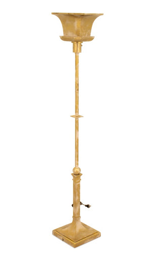 Neoclassical Style Gold Painted Metal Floor Lamp (9577267921203)