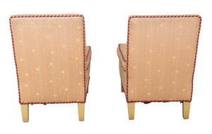 Art Deco Style Slipper Chairs, Pair (9635632415027)