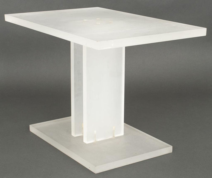 Modern Frosted Acrylic Side Table