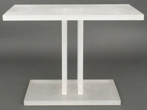 Modern Frosted Acrylic Side Table (9579483889971)