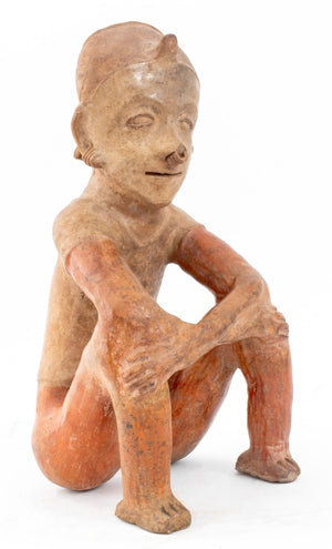 Nayarit Pre-Columbian Seated Male Figure (9553858068787)