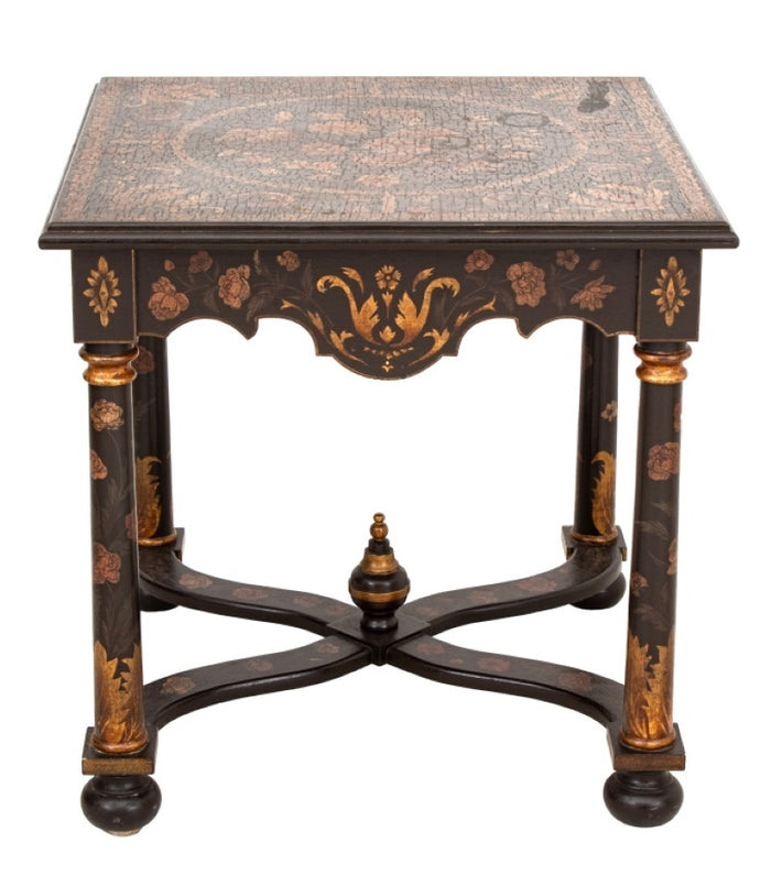 Napoleon III Style Painted Wood End Table