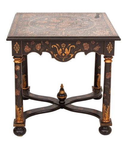 Napoleon III Style Painted Wood End Table