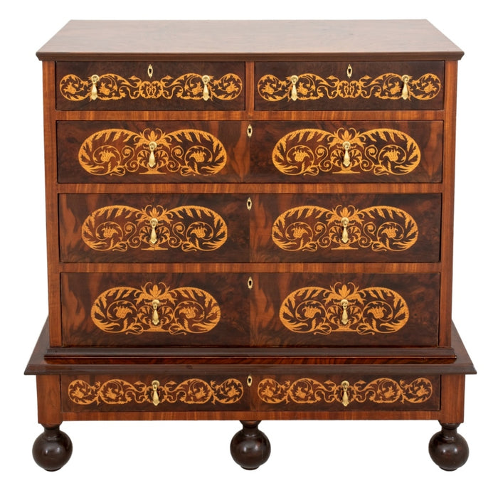 William & Mary Style Walnut Chest of Drawers