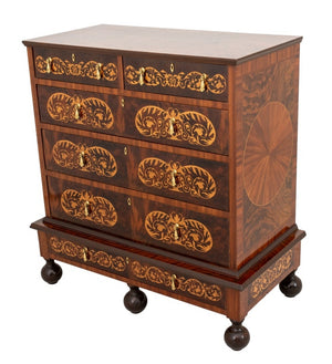 William & Mary Style Walnut Chest of Drawers (9613614645555)