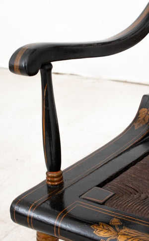 American Parcel-Gilt Ebonized Hitchcock Chair (9579619877171)