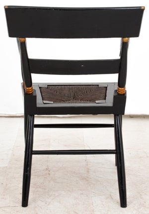 American Parcel-Gilt Ebonized Hitchcock Chair (9579619877171)