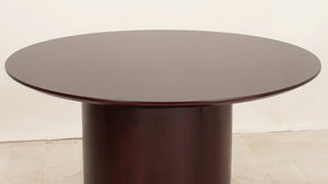 Modern Cherry Stained Round Dining Table (9553797775667)