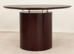 Modern Cherry Stained Round Dining Table (9553797775667)