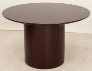 Modern Cherry Stained Round Dining Table (9553797775667)