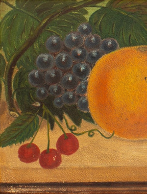 American School Fruit Still Life Oil on Parchment (9619621577011)