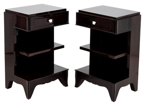 Pair of Art Deco Style Rosewood Night Stands