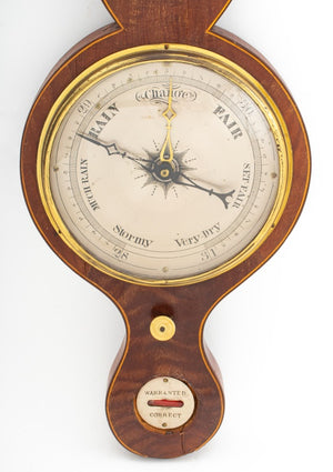 George III Mahogany Wheel Barometer (9634256781619)