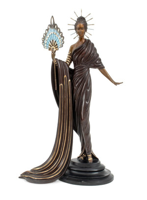 Erte "Aphrodite" Patinated Bronze Sculpture, 1986 (9648609329459)