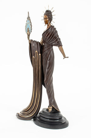 Erte "Aphrodite" Patinated Bronze Sculpture, 1986 (9648609329459)