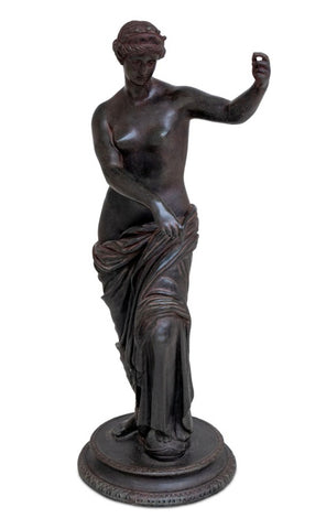 Italian Venus of Capua Patinated Bronze Sculpture