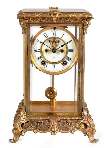 Ansonia Cast Brass Table Clock