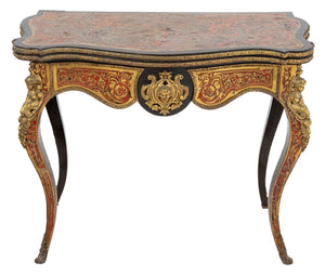 Louis XV Style Boulle Card Table