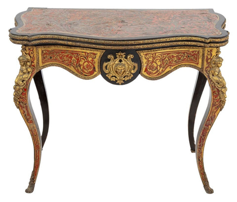 Louis XV Style Boulle Card Table