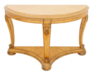 Louis XV Style Limed Oak Console Table (9842574360883)