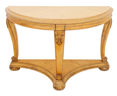 Louis XV Style Limed Oak Console Table