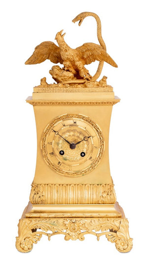 Charles X "The Serpent and The Eagle" Ormolu Clock
