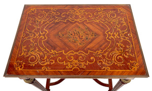 Louis XVI Style Kingwood and Marquetry Side Table (9670536200499)