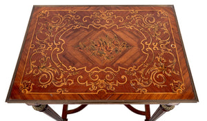 Louis XVI Style Kingwood and Marquetry Side Table (9670536200499)